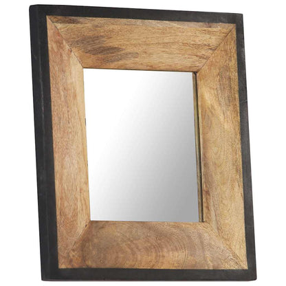 321629 vidaXL Mirror 50x50 cm Solid Mango Wood