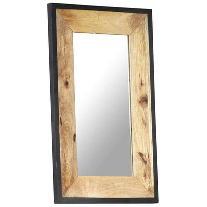 321630 vidaXL Mirror 80x50 cm Solid Mango Wood