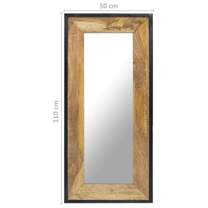 321631 vidaXL Mirror 110x50 cm Solid Mango Wood