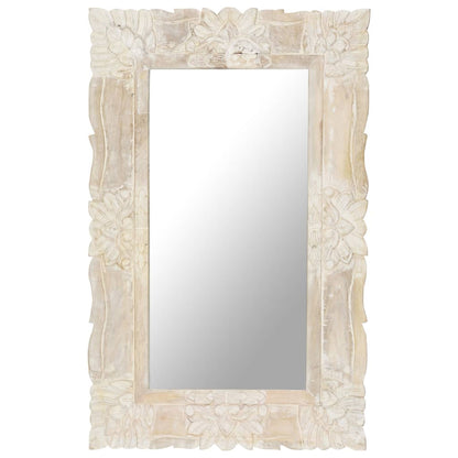 Mirror | White | Solid mango wood | Medium | Decorative Inlays | Mirror