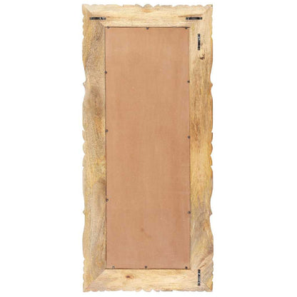 321637 vidaXL Mirror 110x50 cm Solid Mango Wood