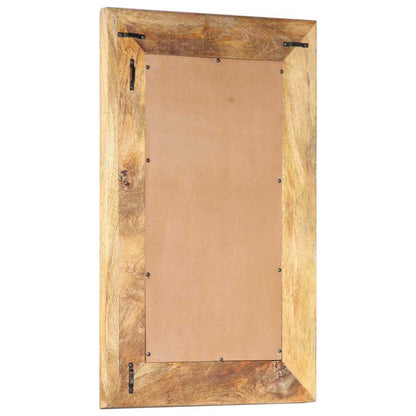 321645 vidaXL Hand-Carved Mirror 80x50x2,6 cm Solid Mango Wood