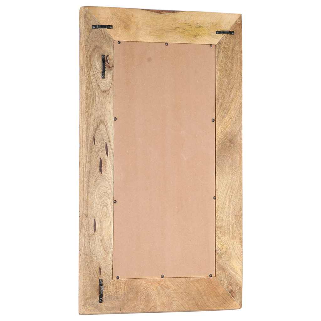 Hand-Carved Mirror 80x50x2,5 cm Solid Mango Wood