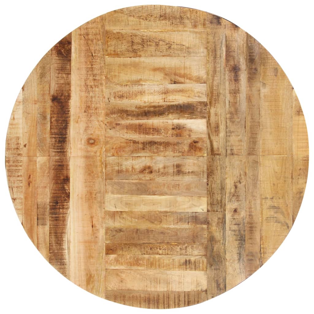 321684 vidaXL Dining Table Round 175x75 cm Rough Mango Wood