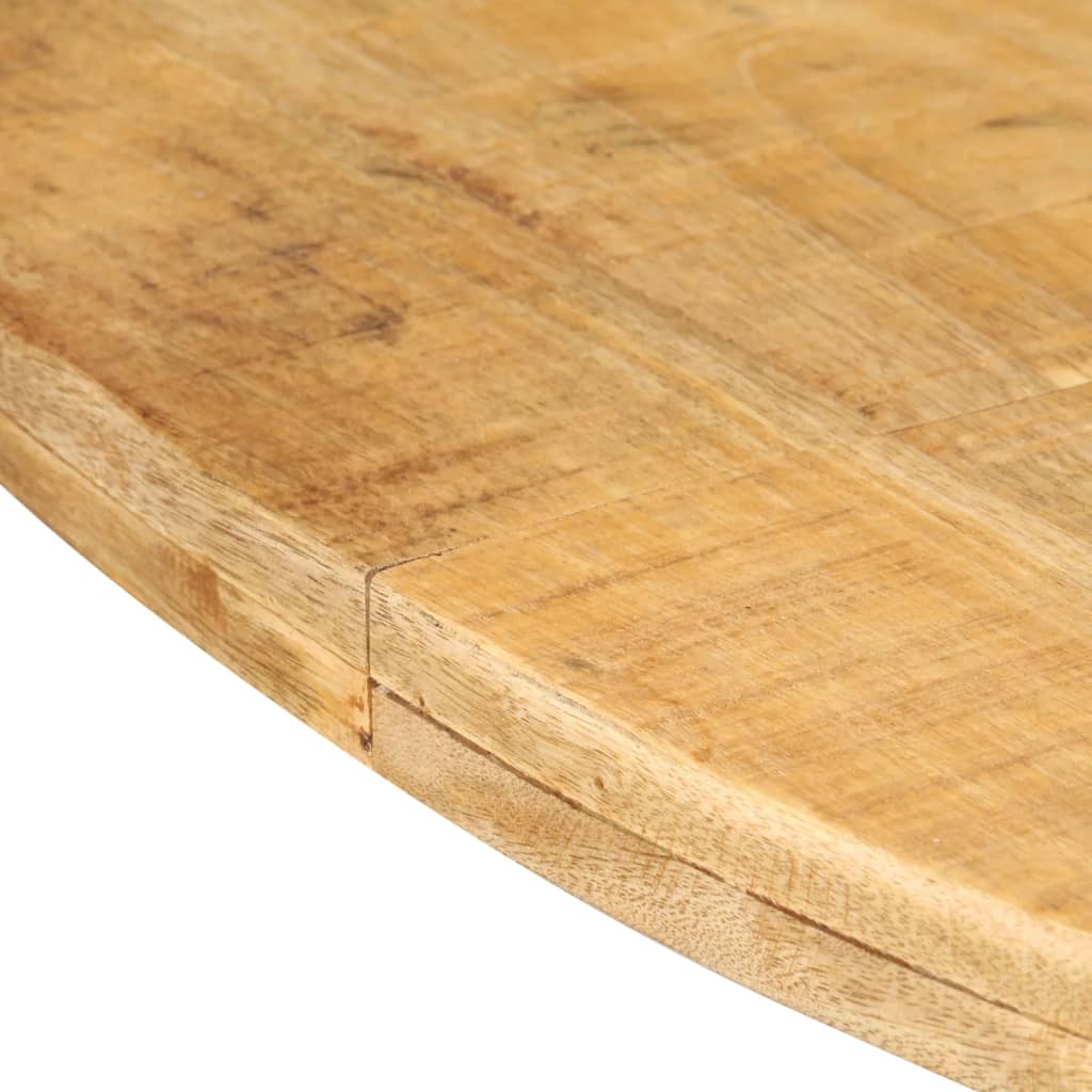 321684 vidaXL Dining Table Round 175x75 cm Rough Mango Wood