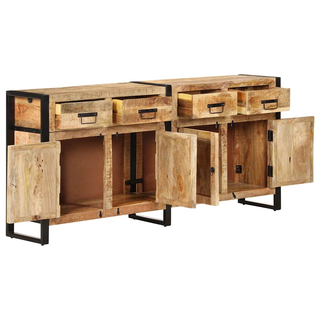 321696 vidaXL Sideboard 172x35x80 cm Solid Mango Wood