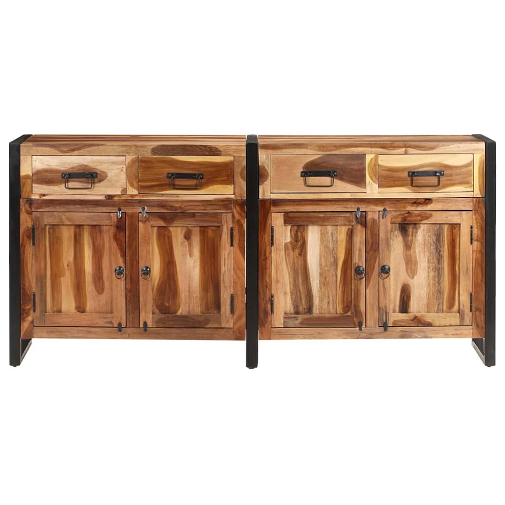 321698 vidaXL Sideboard 172x35x80 cm Solid Acacia Wood with Honey Finish