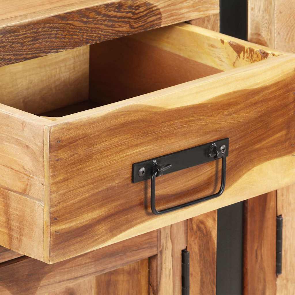 321698 vidaXL Sideboard 172x35x80 cm Solid Acacia Wood with Honey Finish