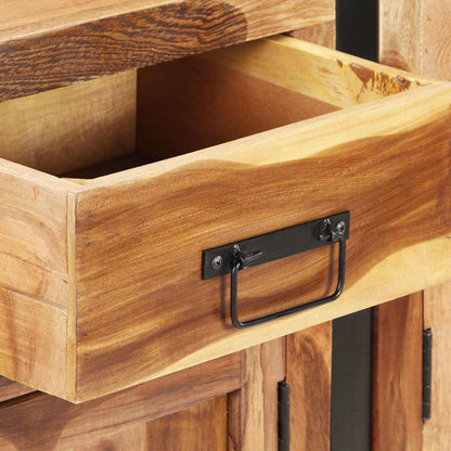 321698 vidaXL Sideboard 172x35x80 cm Solid Acacia Wood with Honey Finish