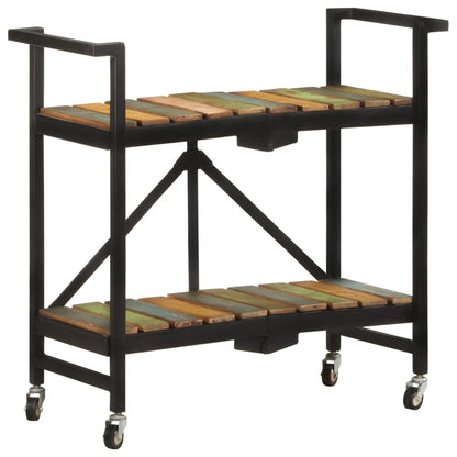 Kitchen Trolley 87x36x81 cm Solid Reclaimed Wood