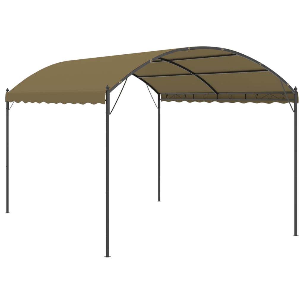 Gazebo 13.1'x9.8'x8.5'Taupe 0.6 oz/ft²