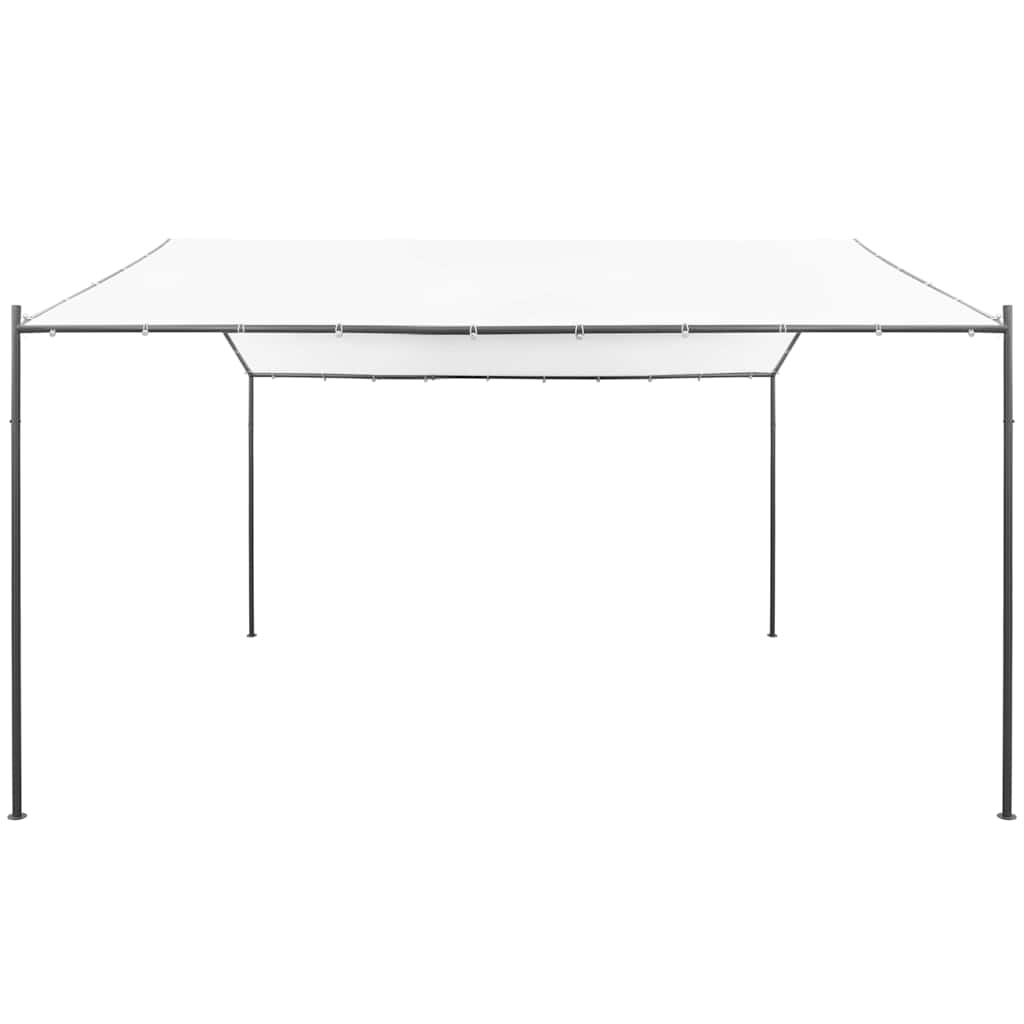 Garden Gazebo 157.5"x157.5"x102.4" White 0.6 oz/ft²