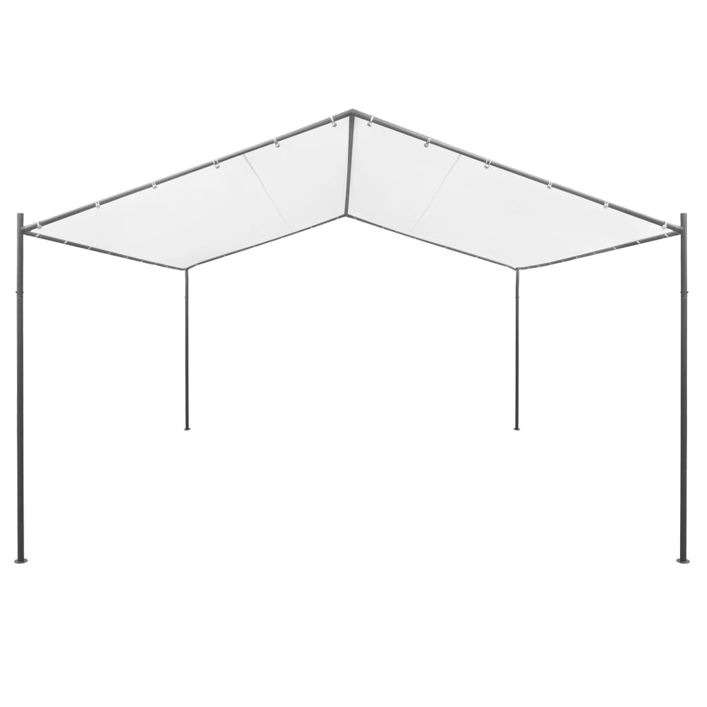 Garden Gazebo 157.5"x157.5"x102.4" White 0.6 oz/ft²
