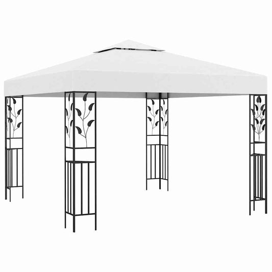 Gazebo | White | Steel, Polyester | 3x3 m | Durable | Gazebo