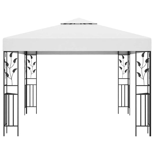Gazebo | White | Steel, Polyester | 3x3 m | Durable | Gazebo