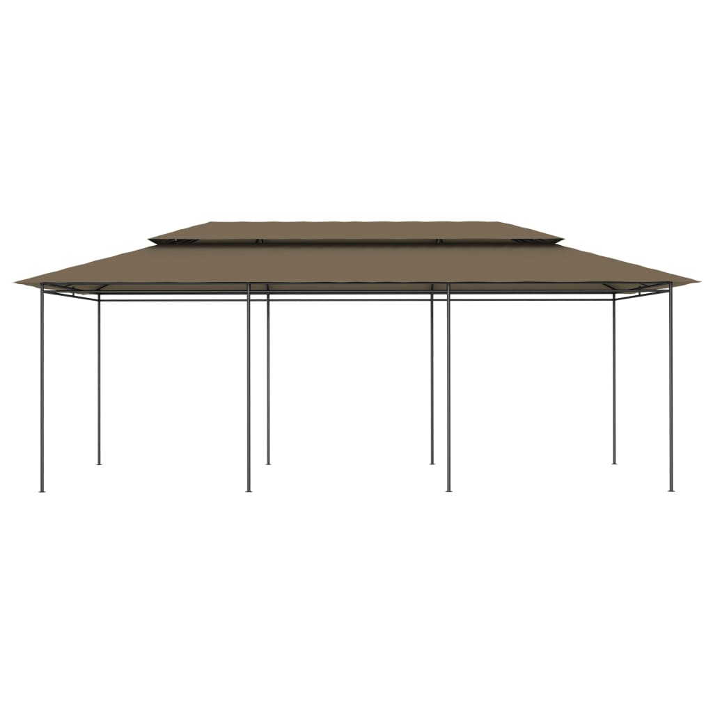 Gazebo 236.2"x117.3"x106.3" Taupe 0.6 oz/ft²