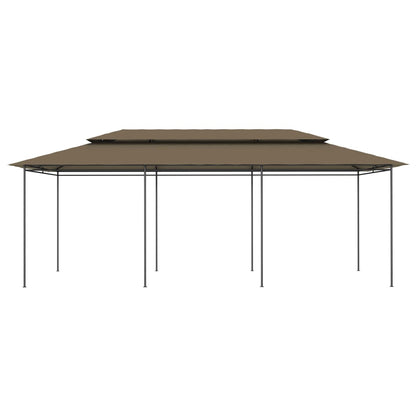 Gazebo 236.2"x117.3"x106.3" Taupe 0.6 oz/ft²