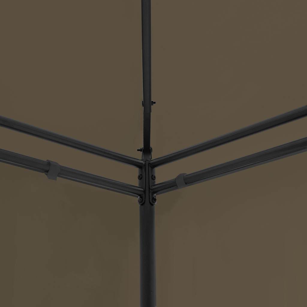 Gazebo 236.2"x117.3"x106.3" Taupe 0.6 oz/ft²