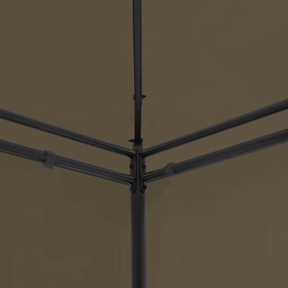 Gazebo 236.2"x117.3"x106.3" Taupe 0.6 oz/ft²