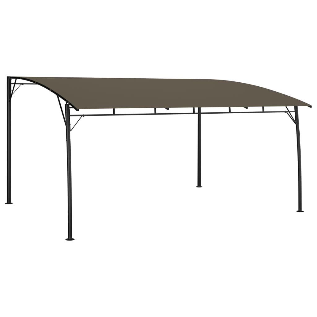 Sunshade awnings 4 x 3 x 2.55 m Taupe