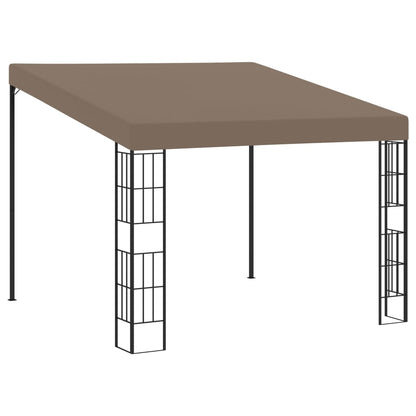 Wall-mounted Gazebo 3x3 m Taupe Fabric