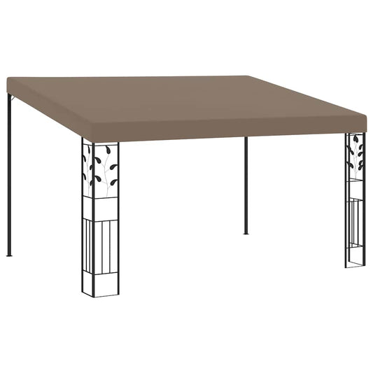 Gazebo | Taupe | Powder-coated steel and 100% polyester | 4x3 meters