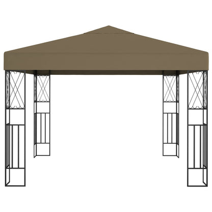 Gazebo 3x3 m Taupe Fabric