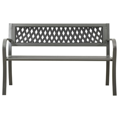 Garden Bench | Grey | Powder-coated steel, Plastic | Standard | Durable