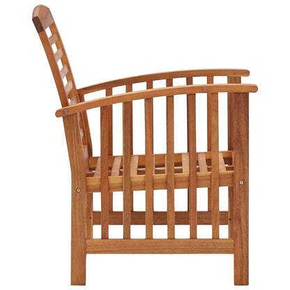 Patio Chairs 2 pcs Solid Acacia Wood