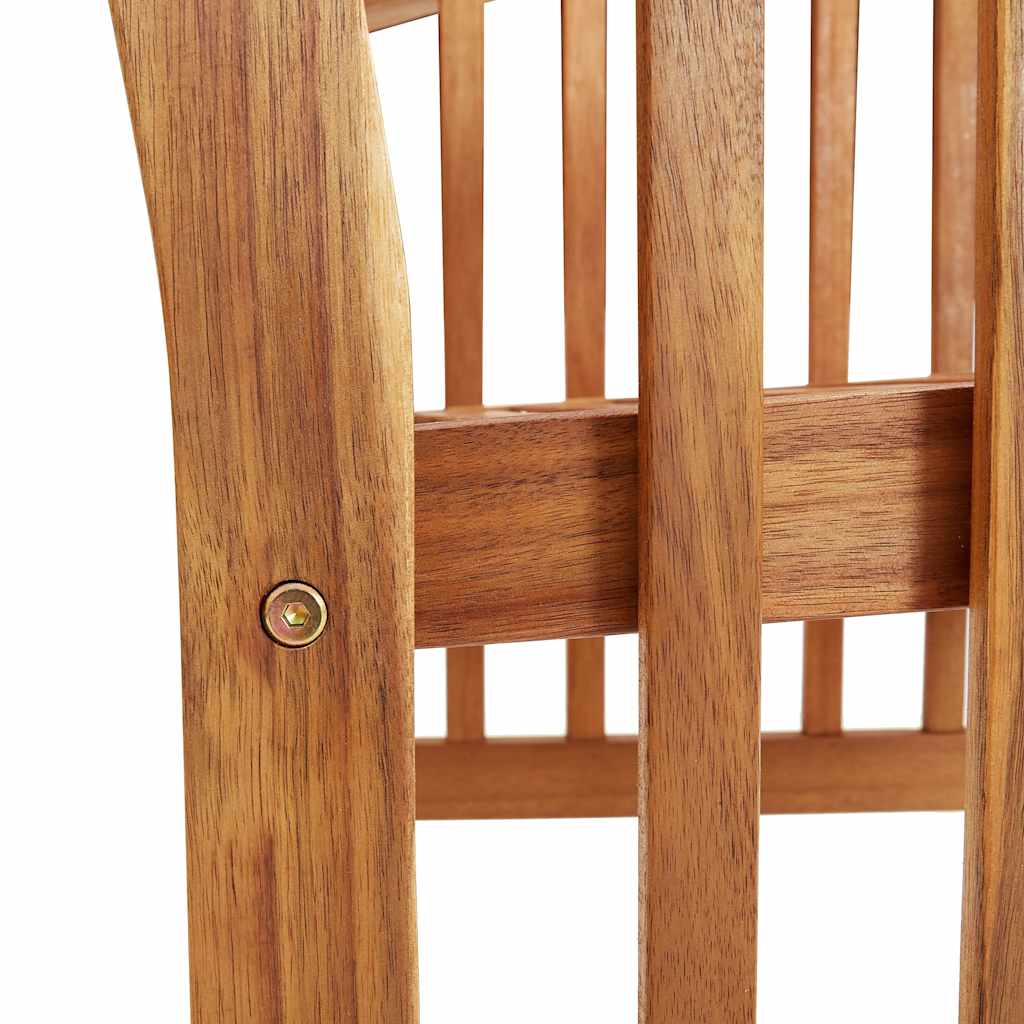 Patio Chairs 2 pcs Solid Acacia Wood
