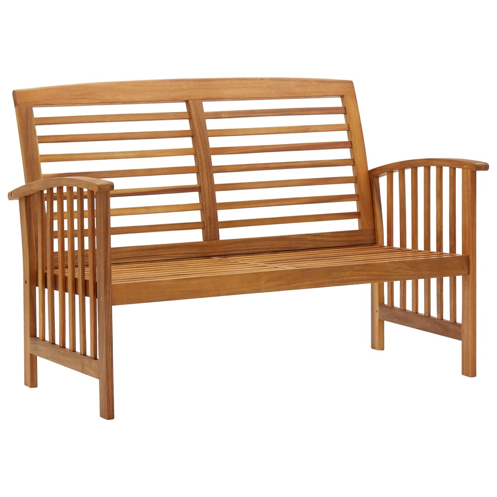 Garden Bench | Natural Wood | Solid Acacia Wood | Medium | Durable