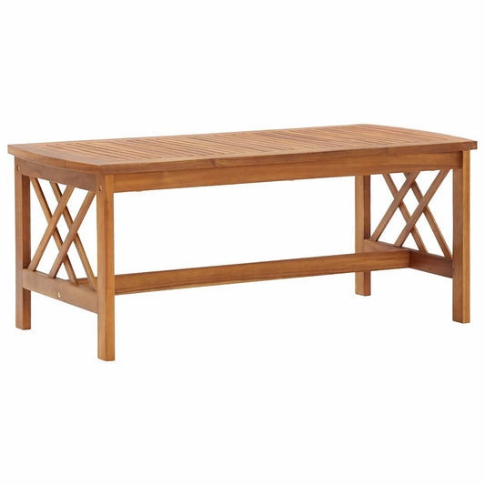 Coffee Table | Brown | Solid Acacia wood | Medium |  Decorative Inlays