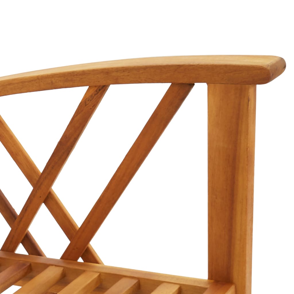 Garden Chair | Set of 2 | Natural Wood | Solid acacia wood | Standard