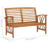 2 Piece Garden Lounge Set Solid Acacia Wood