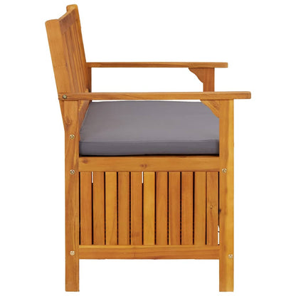 Patio Storage Bench 47.2" Solid Acacia Wood