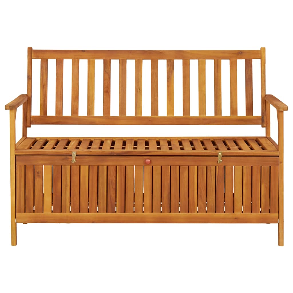 Patio Storage Bench 47.2" Solid Acacia Wood