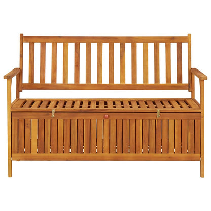 Patio Storage Bench 47.2" Solid Acacia Wood