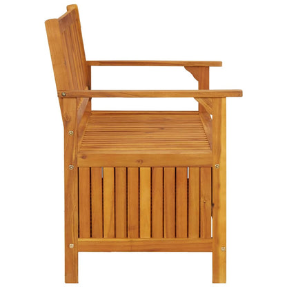 Patio Storage Bench 47.2" Solid Acacia Wood