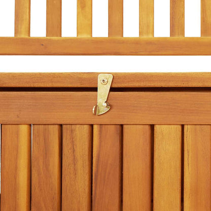 Patio Storage Bench 47.2" Solid Acacia Wood