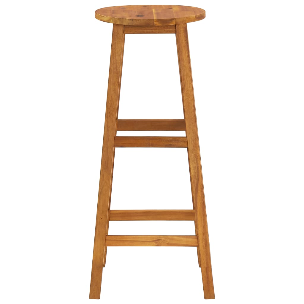 Bar Stools 6 pcs Solid Acacia Wood