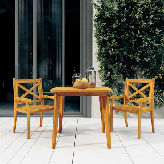 Garden Table 85x85x75 cm Solid Wood Acacia