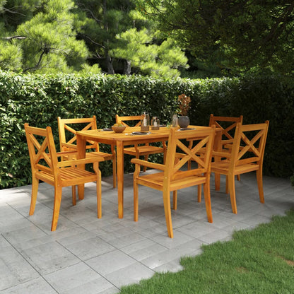 Garden Table | Natural Wood | Solid acacia wood | Large |  Durable