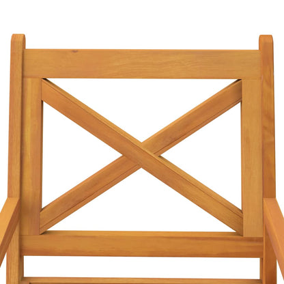 Dining Chair | Set of 2 | Brown | Solid Acacia Wood with an Oil Finish