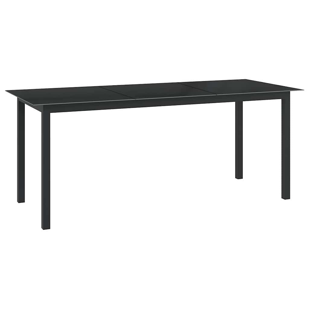 Garden Table | Black | Aluminium | Large | Durable | Garden Table