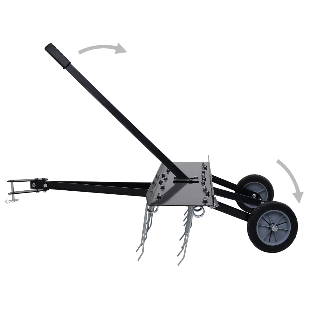 Scarifier Black Steel Large Scarifier Rectangular Industrial
