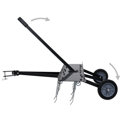 Scarifier Black Steel Large Scarifier Rectangular Industrial