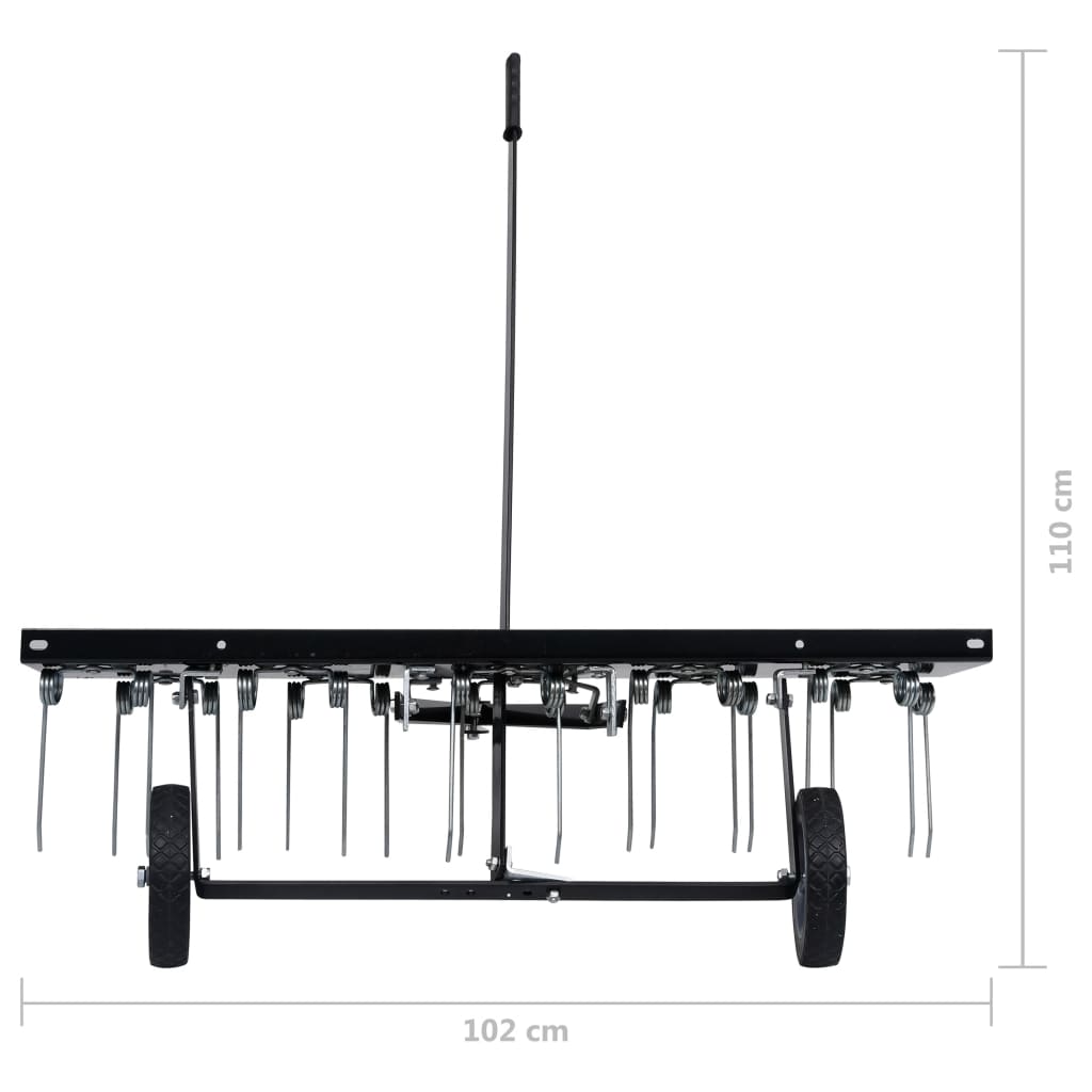 Scarifier Black Steel Large Scarifier Rectangular Industrial