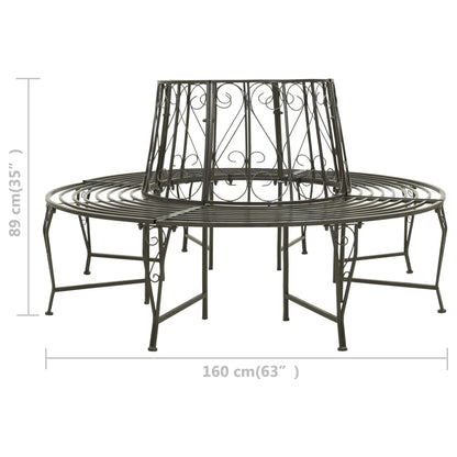 Tree benches 1-Seater Ø 62.99 x 35.04 in Steel