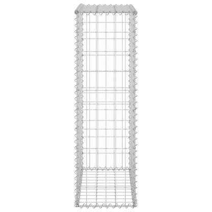 Gabion Wall with Covers Galvanised Steel 60x30x100 cm