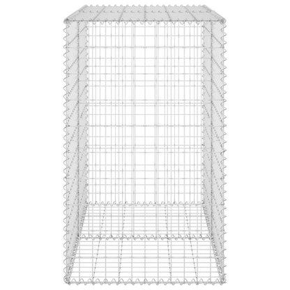 Gabion Wall with Covers Galvanised Steel 100x60x100 cm